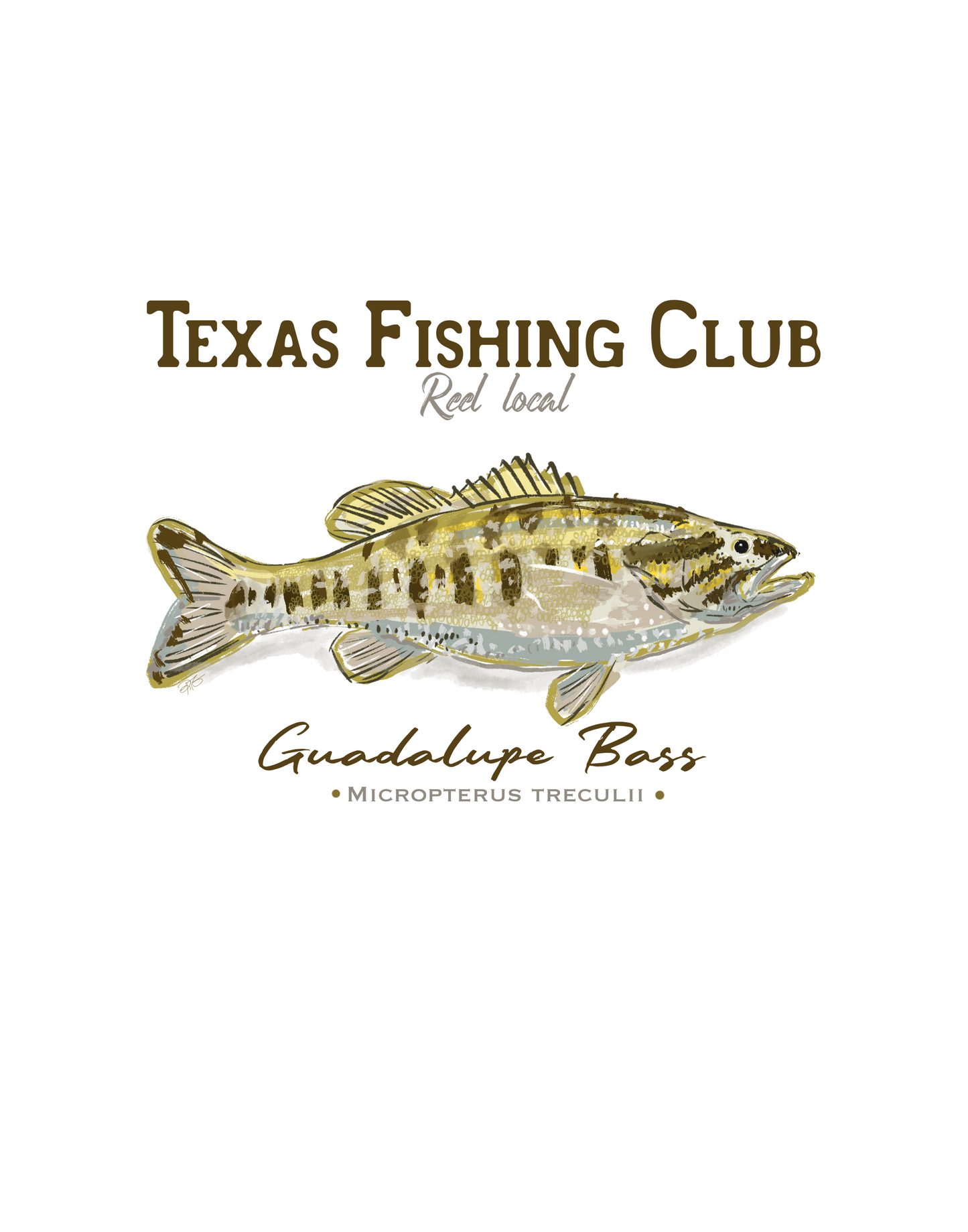 Texas Fishing Club print
