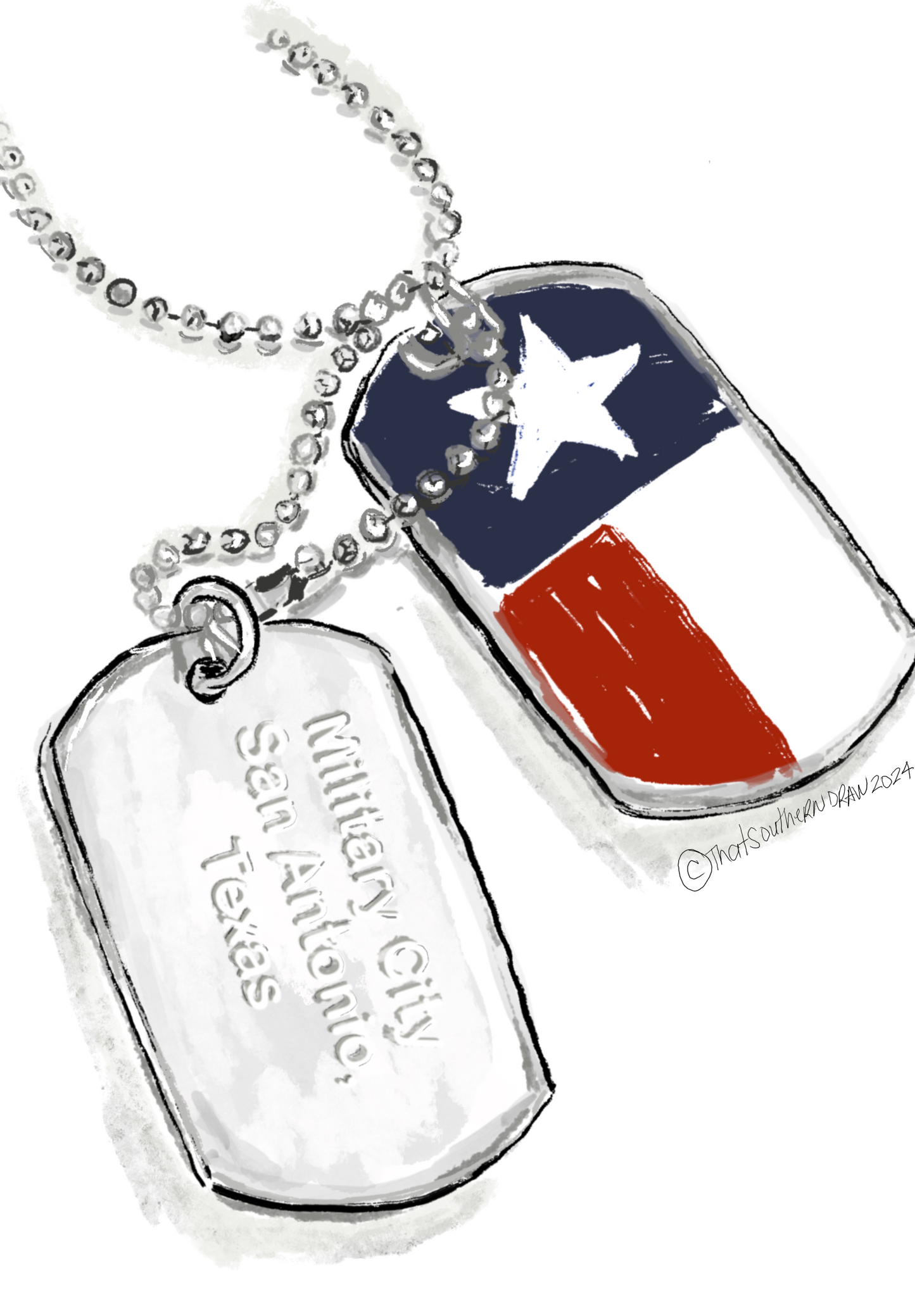 Military city card Sticker