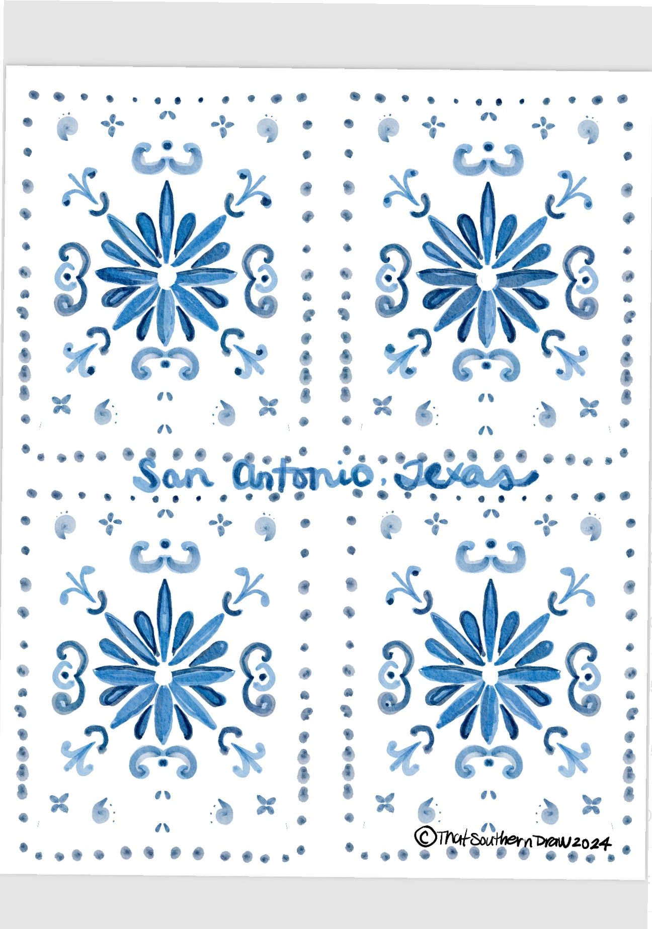 BLUE WHITE SA TILE