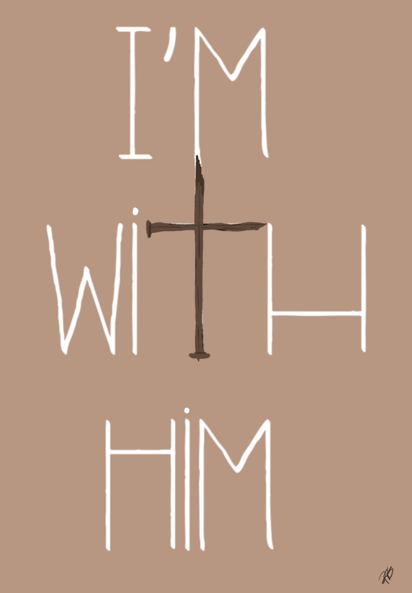 I’m with him Sticker