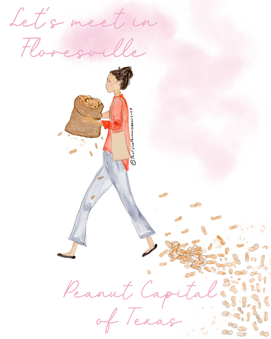 Floresville Peanut Capital Sticker