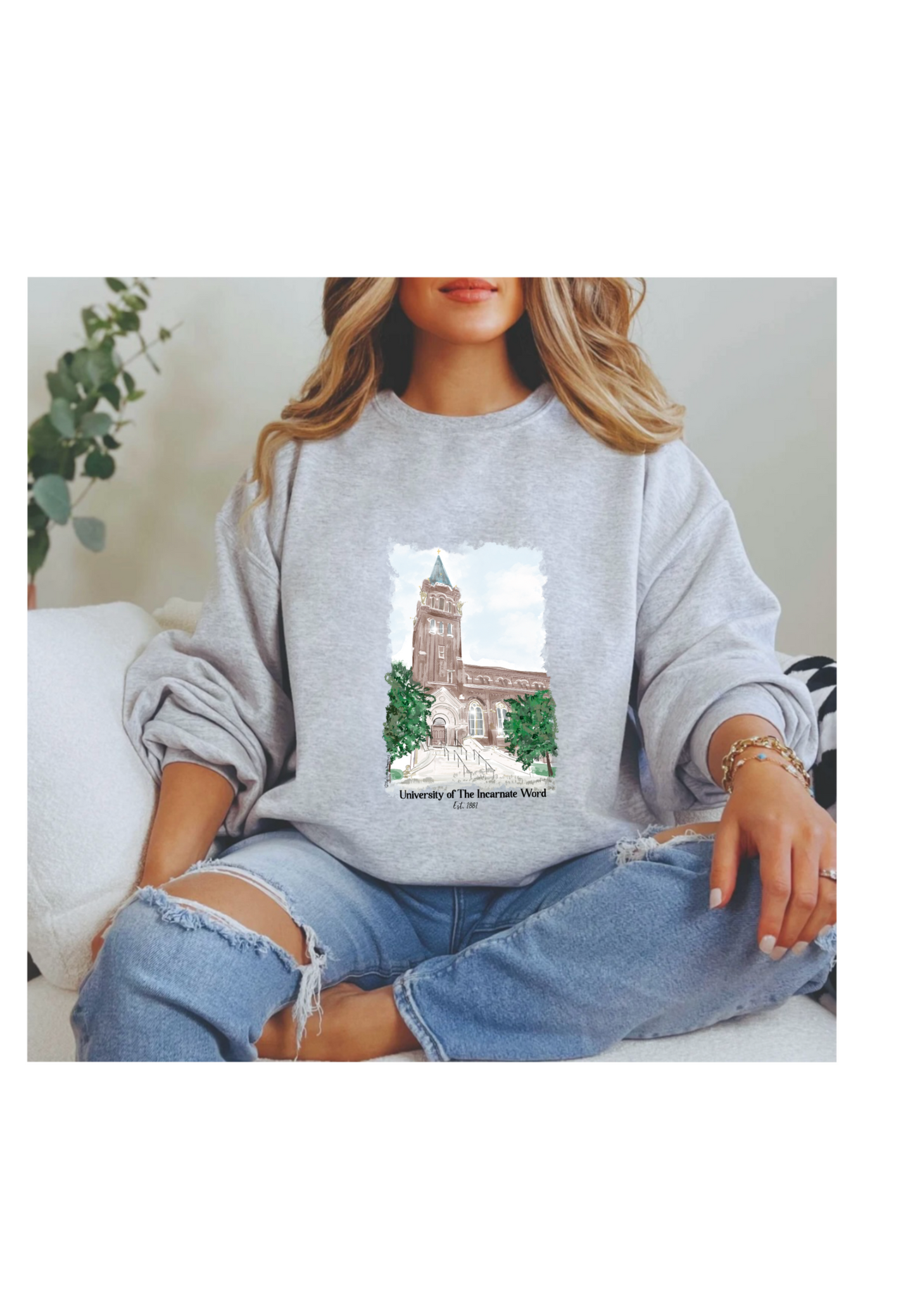 UIW sweatshirt in ash grey