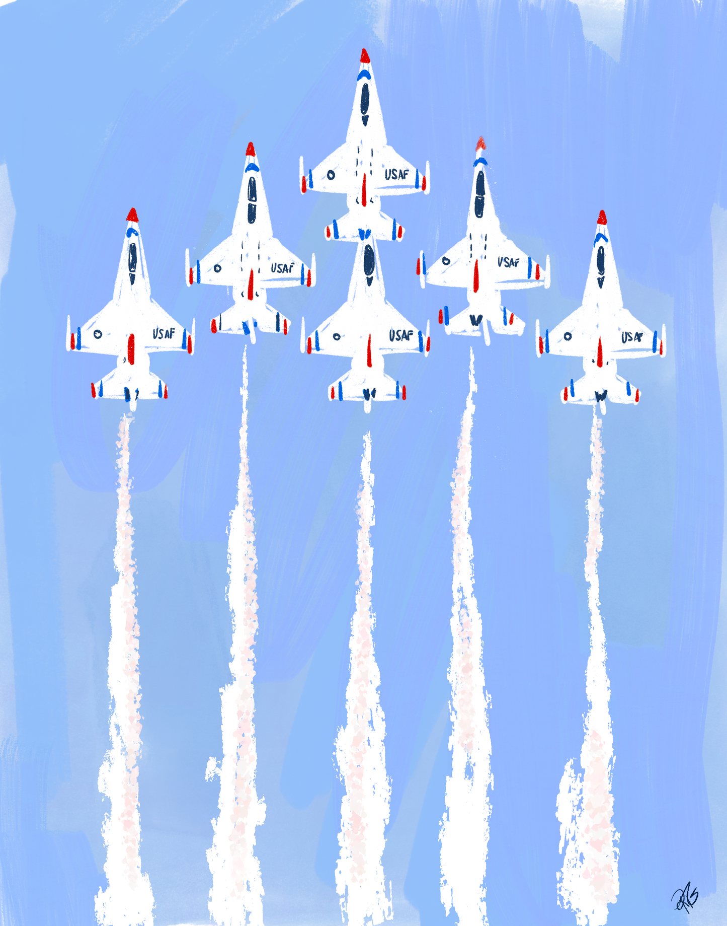 Air Force air show print
