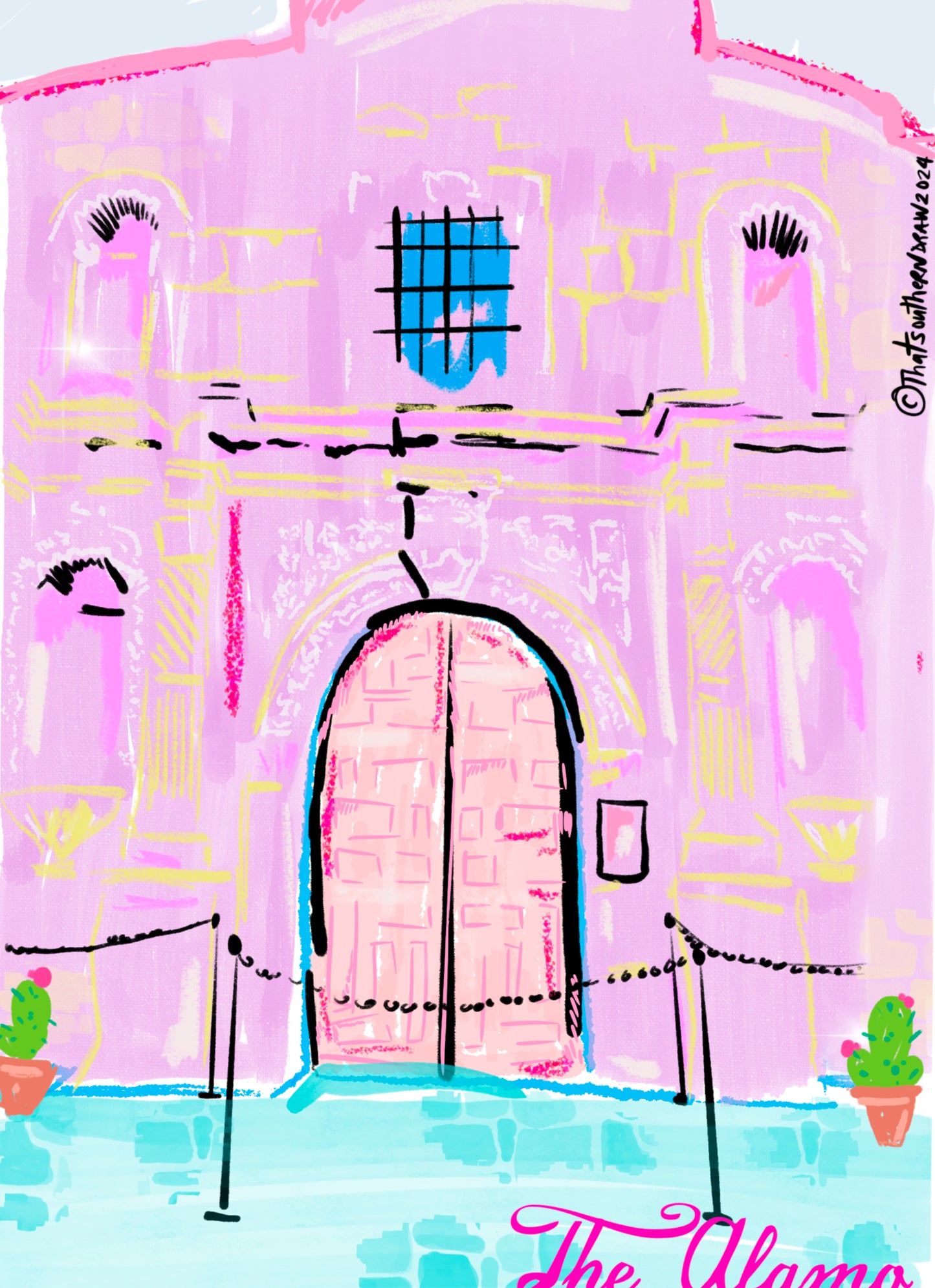 PINK ALAMO DOOR