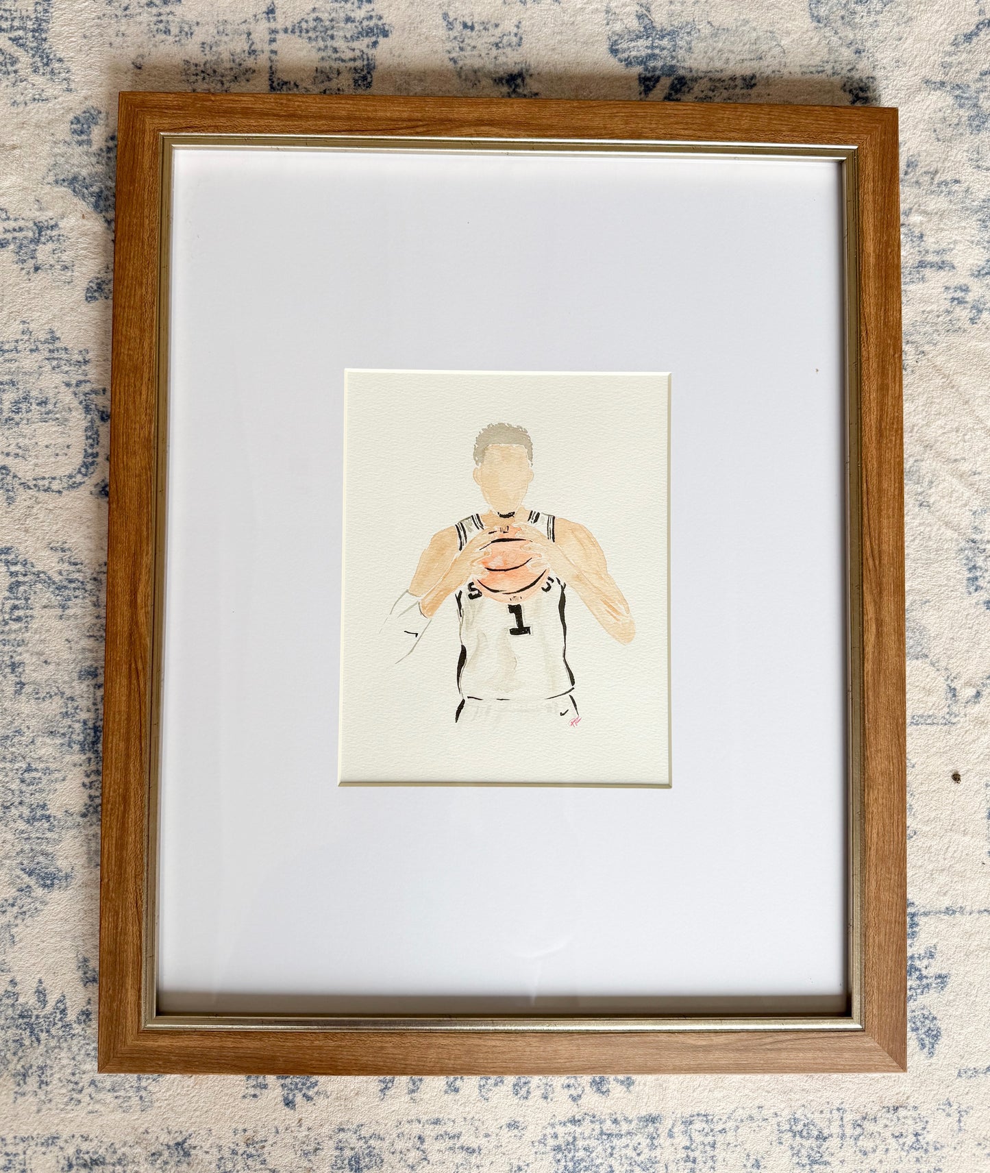 Original artwork framed SPURS WEMBY- SOLD