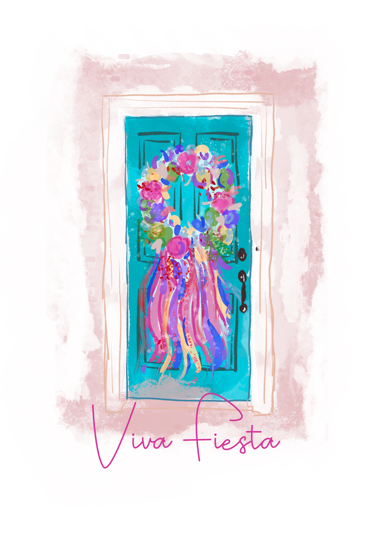 Viva Fiesta Door Sticker