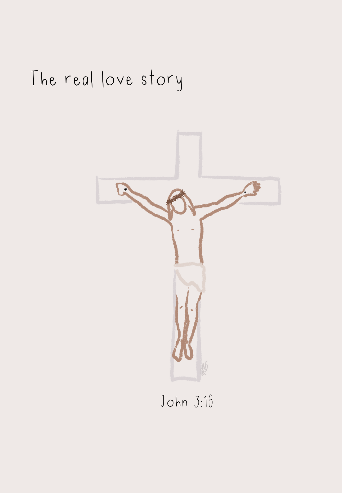 The Real Love Story Sticker