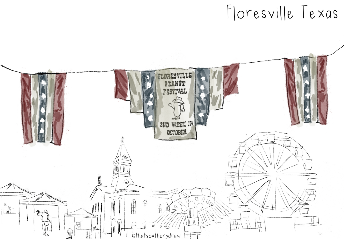 Floresville Peanut Festival 2023 Sticker