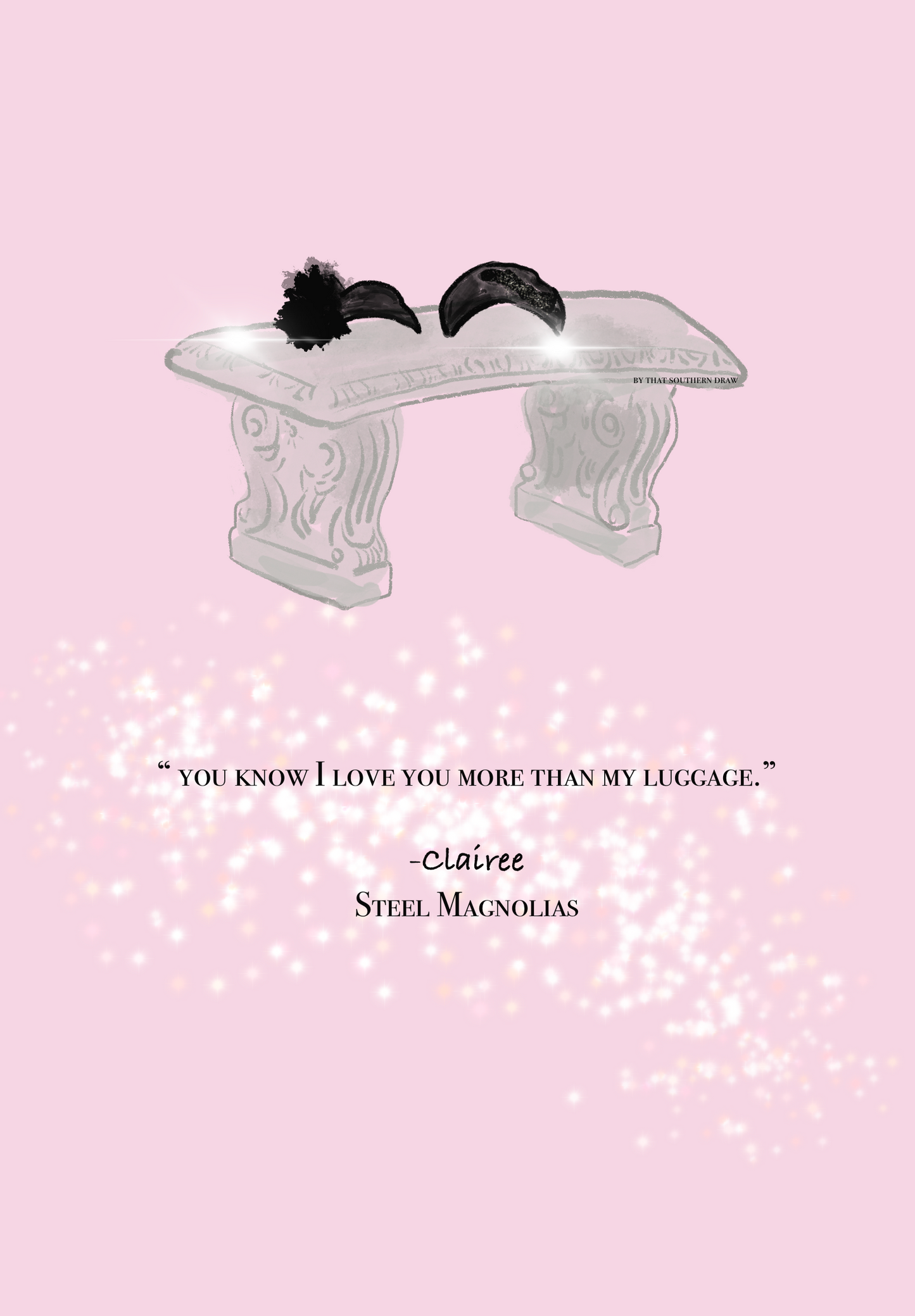 Steel Magnolias Bench Scene