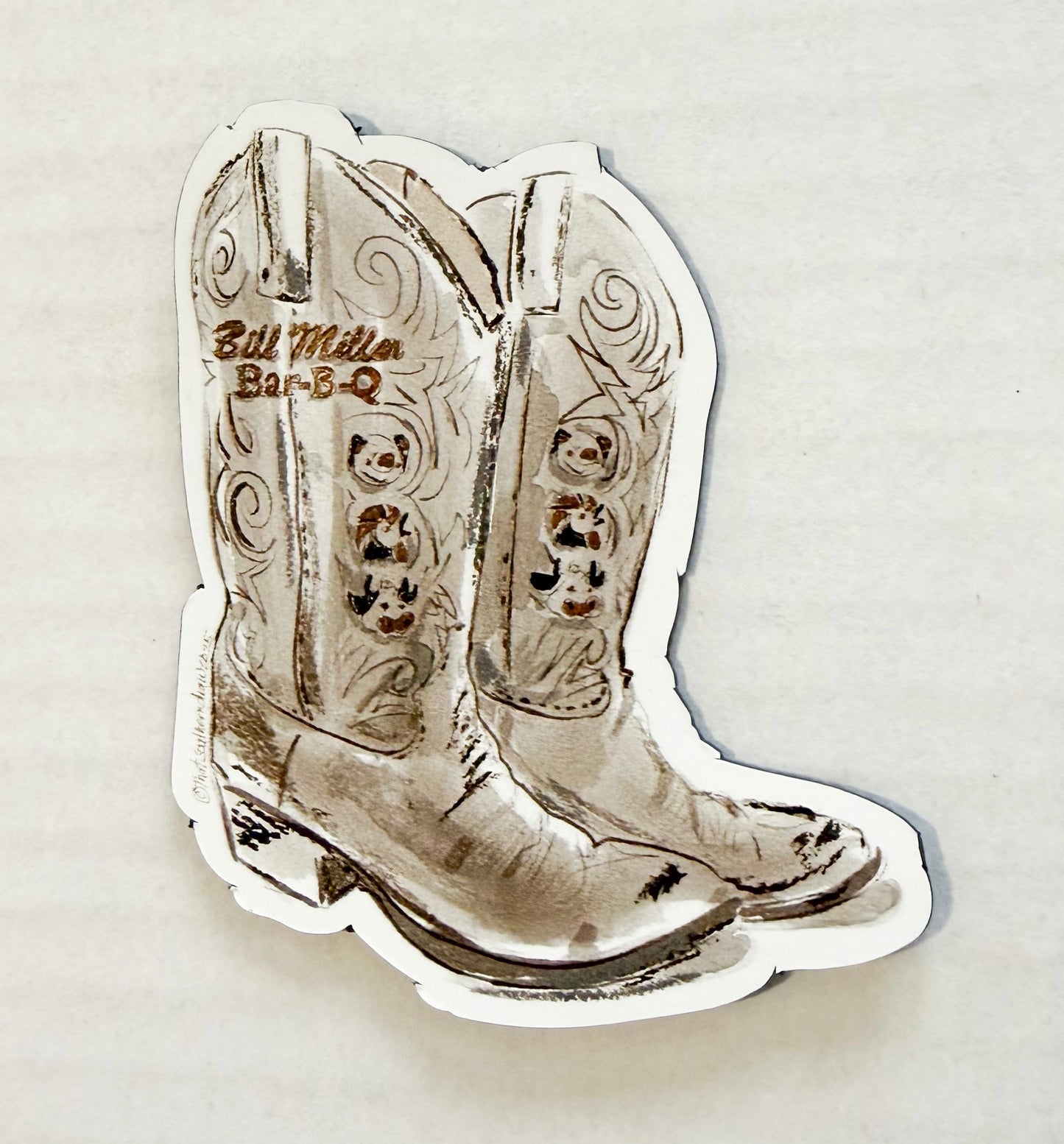 BILL MILLER BBQ BOOTS MAGNET
