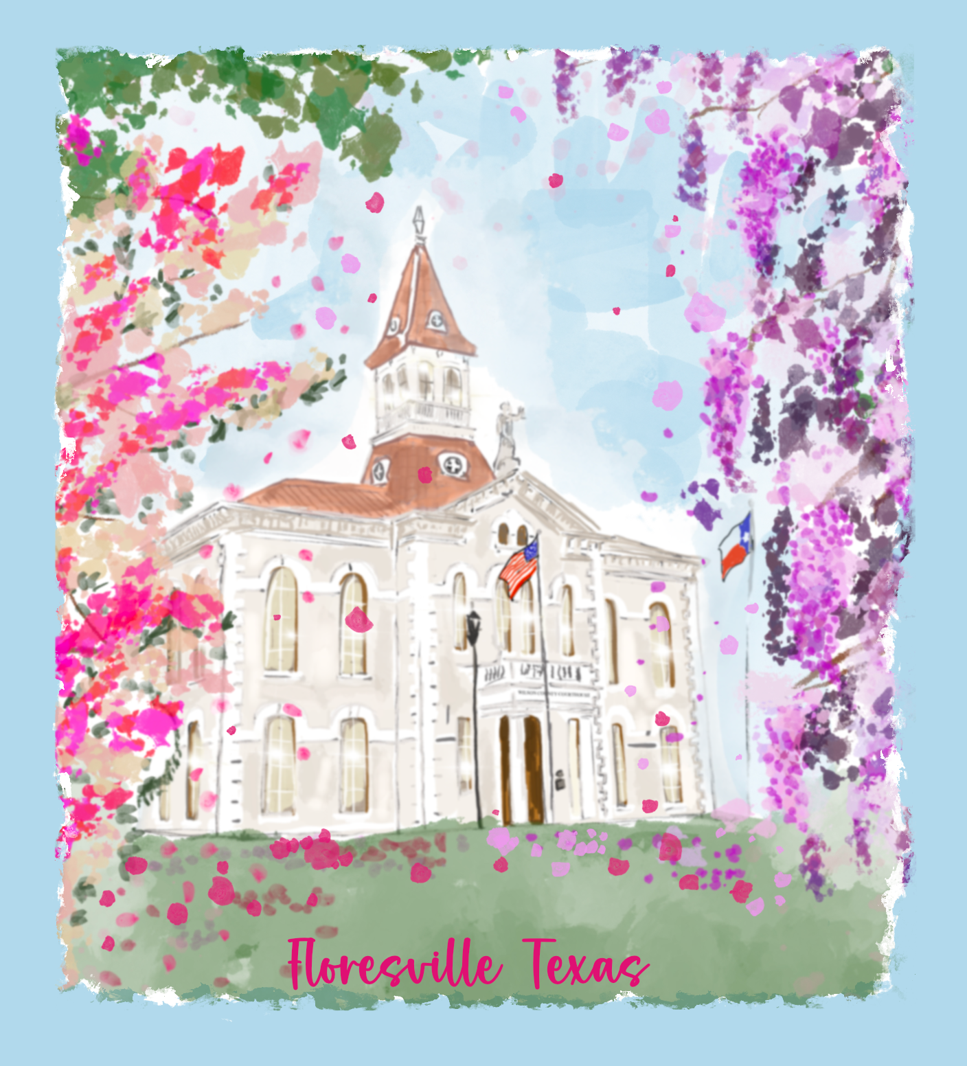 Floresville courthouse spring 2024 sticker