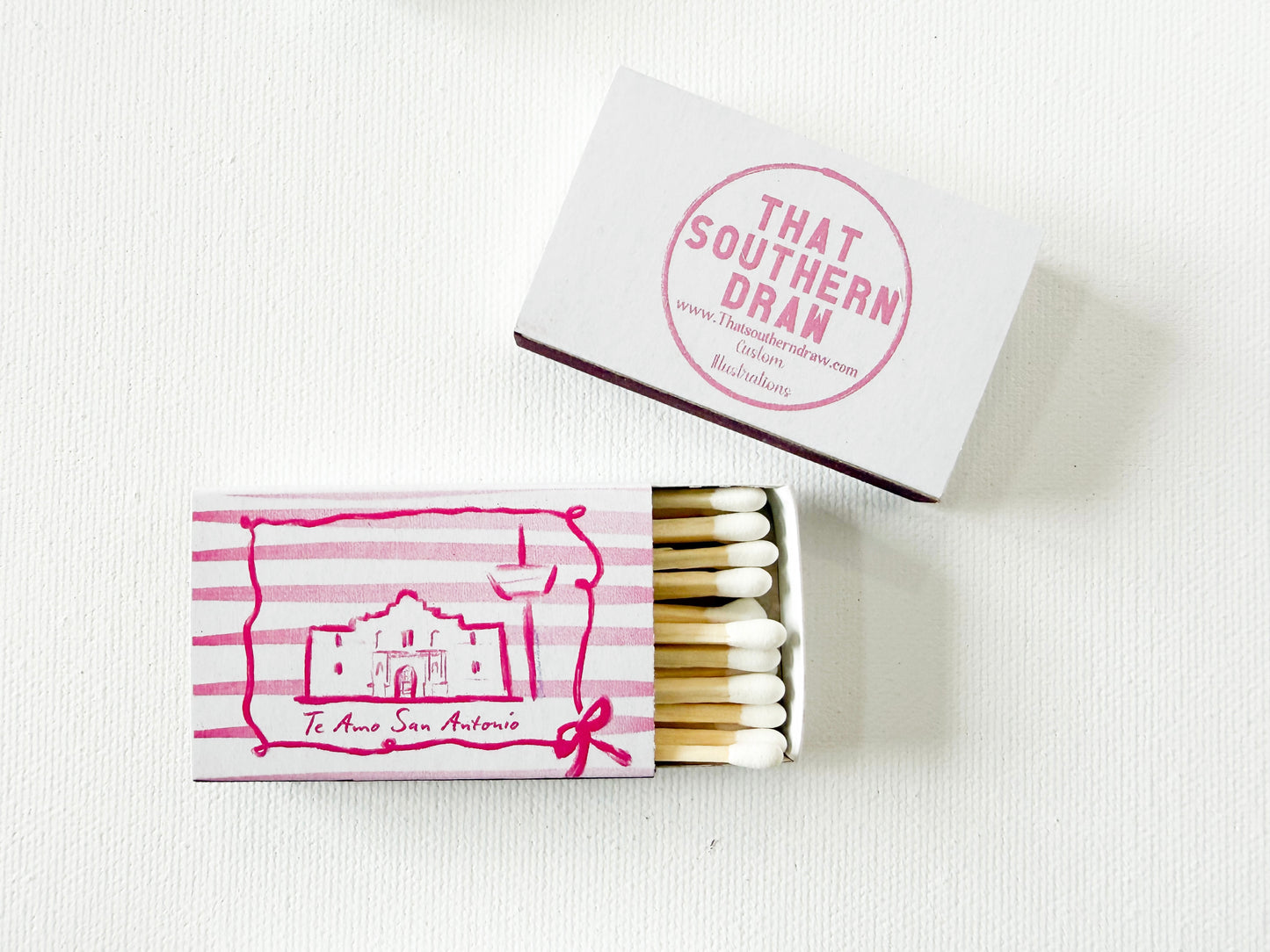 Pink Alamo Matchbox