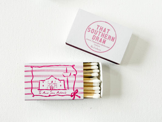 Pink Alamo Matchbox