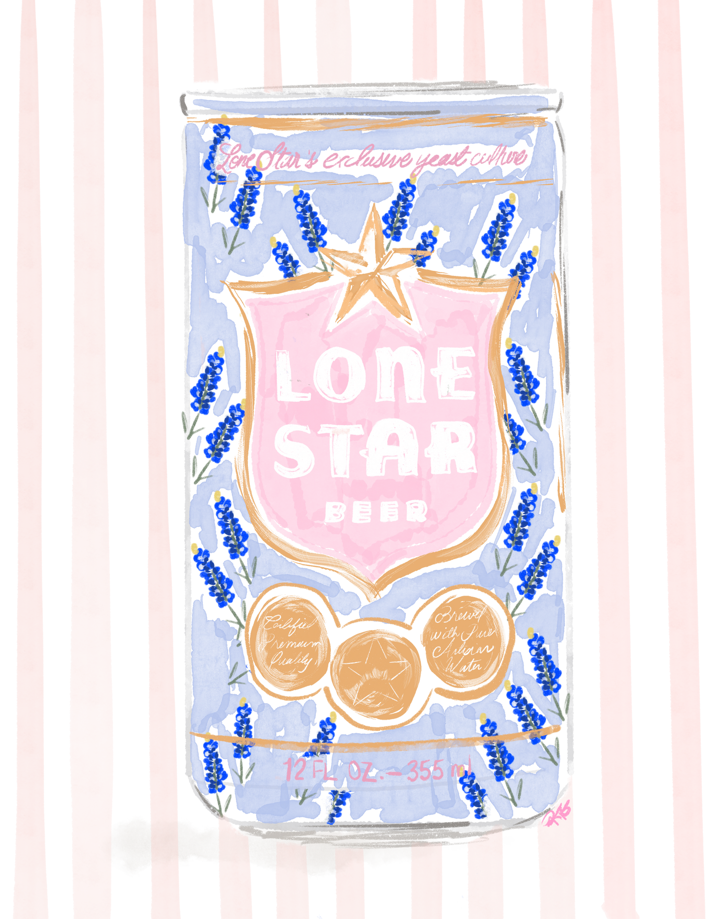 LONESTAR BEER PRINT