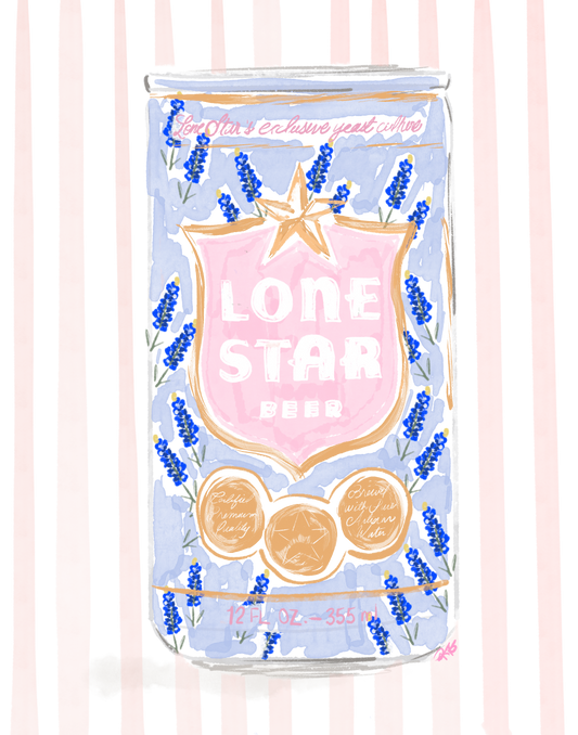 LONESTAR BEER PRINT