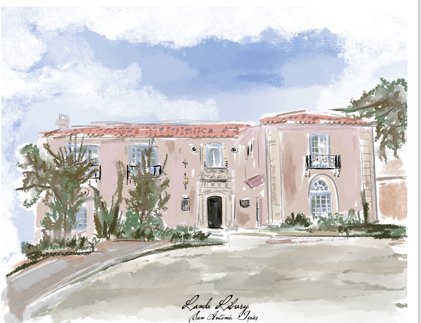 LANDA LIBRARY PRINT