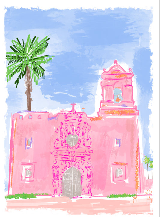 HISTORIC MISSION SAN JOSE PRINT