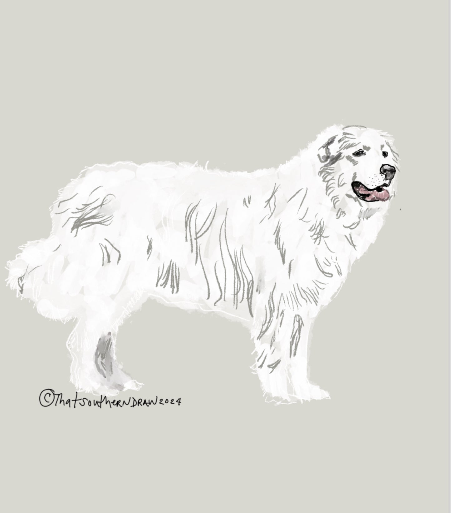 GREAT PYRENEES PRINT