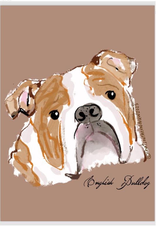 Bulldog print