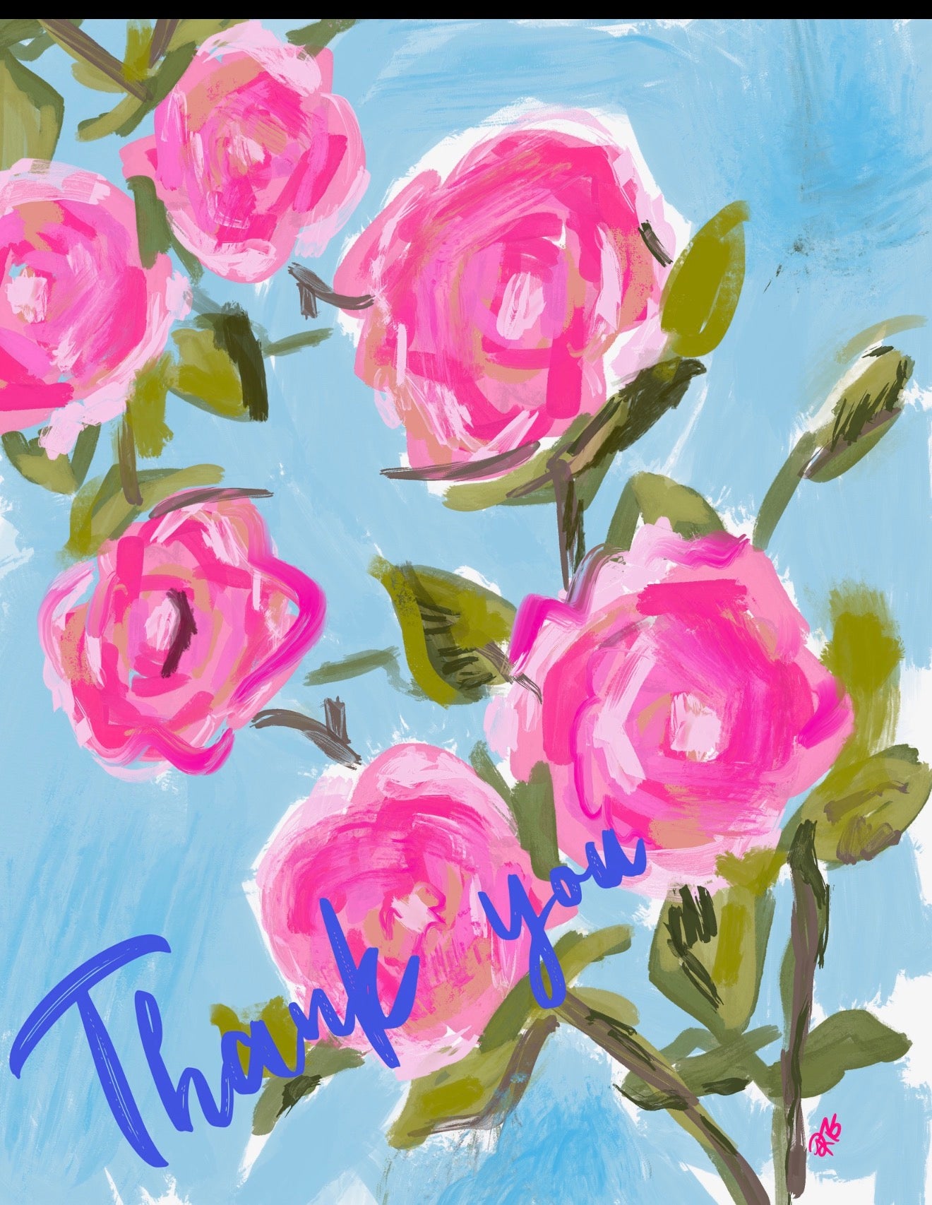 Thank you card