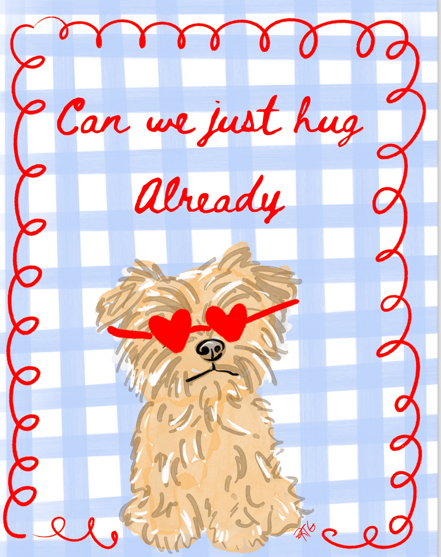 CAN WE HUG ALREADY NOTECARD