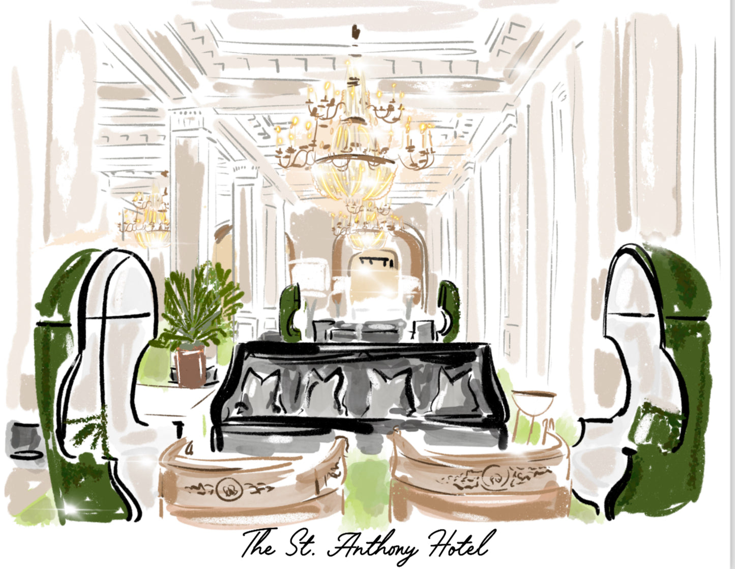 ST ANTHONYS HOTEL PRINT