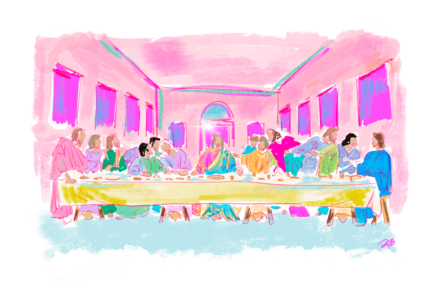 Last supper prints
