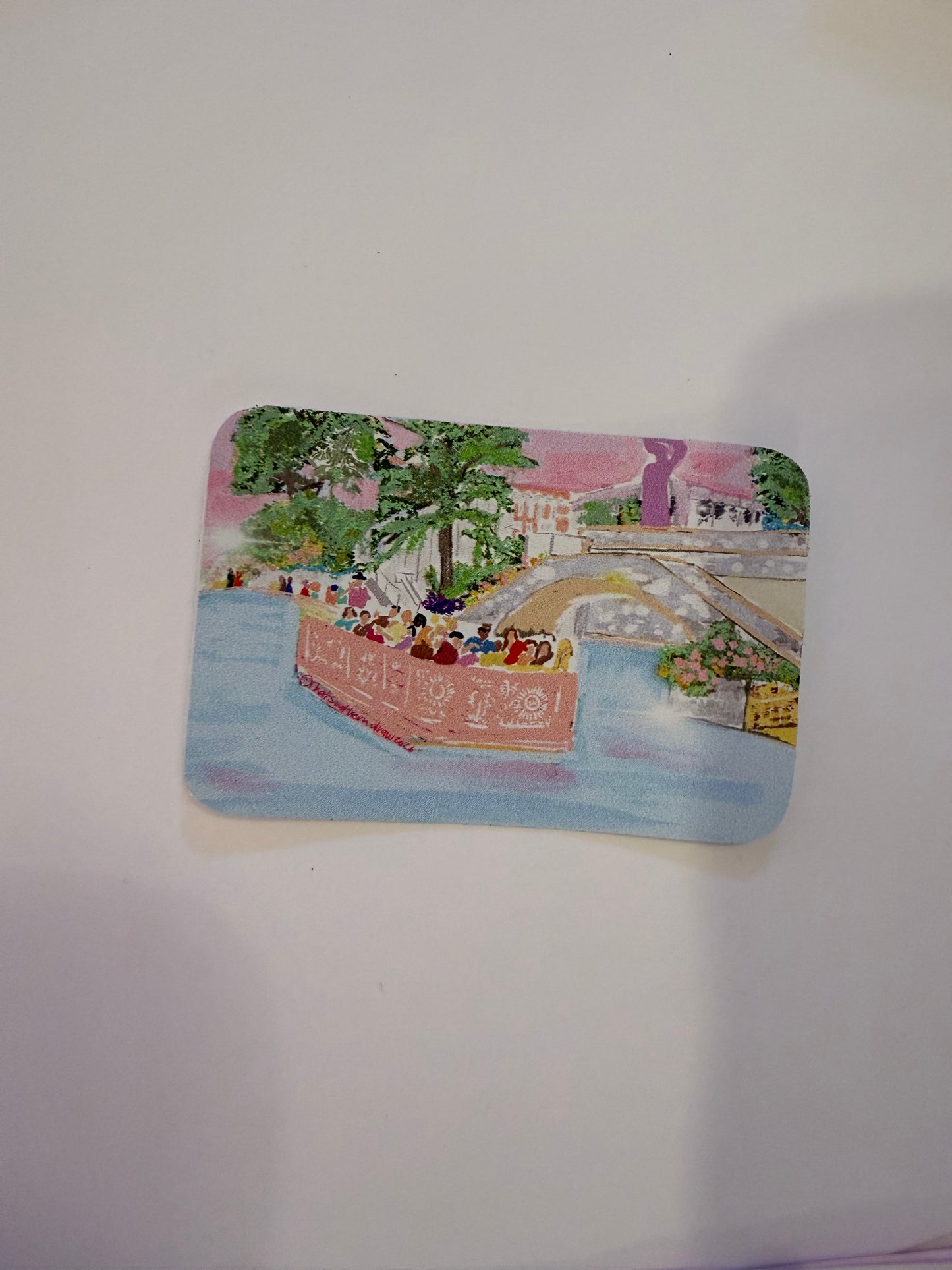 Pastel Riverwalk sticker 3 inch