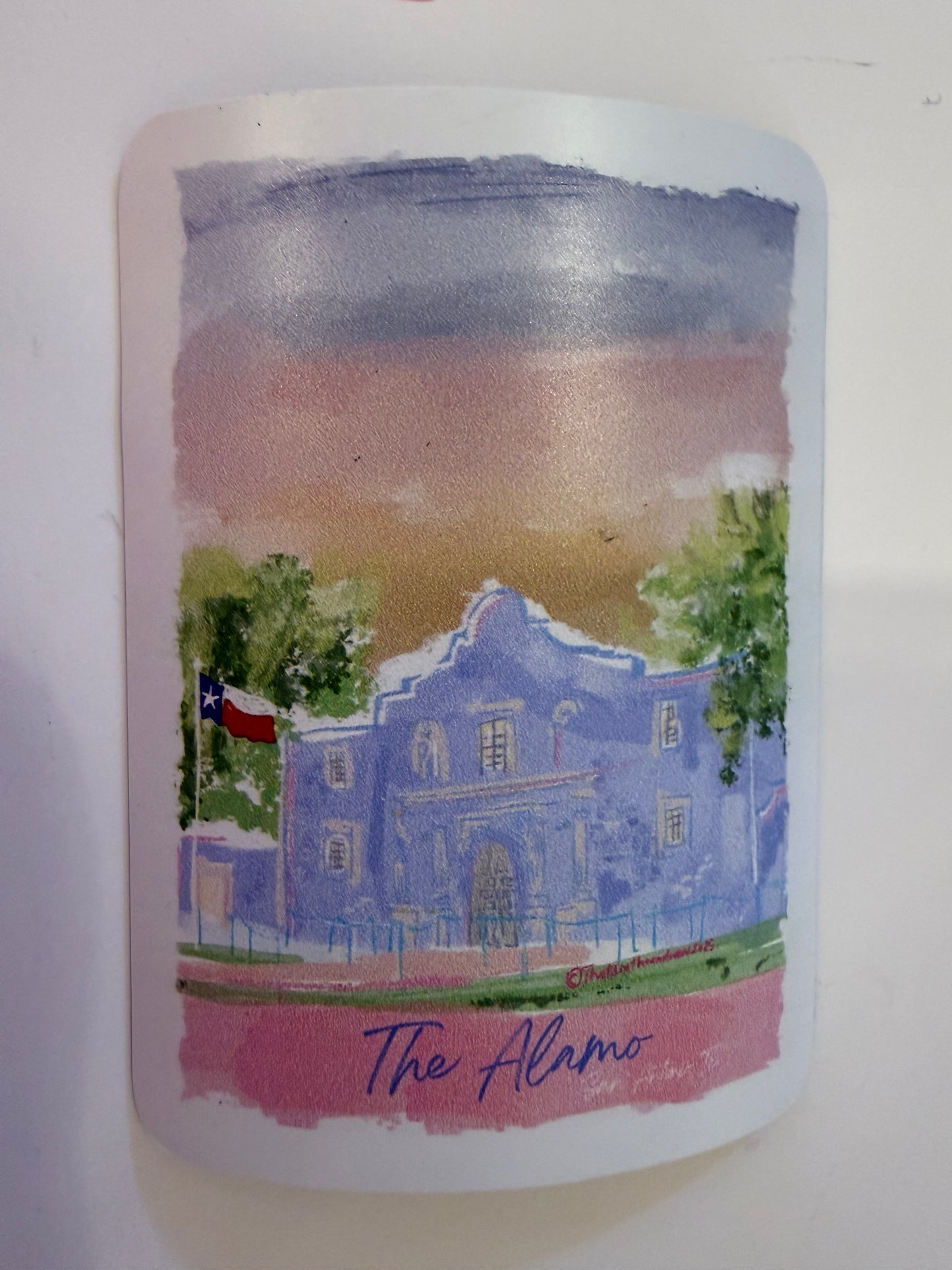 Purple Alamo magnet