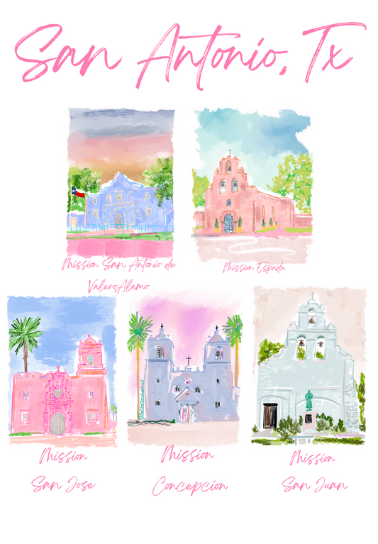 HISTORIC MISSIONS PRINT