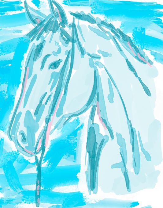 Wild horses blue