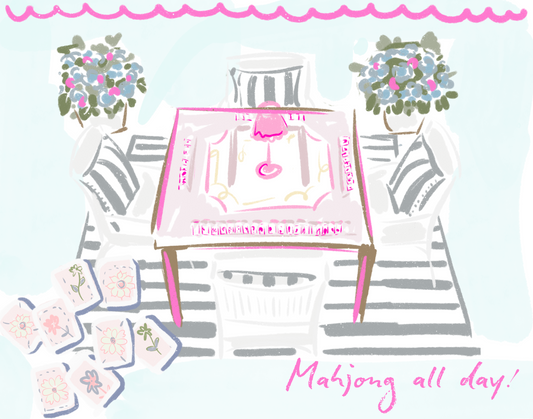 Mahjong all day print