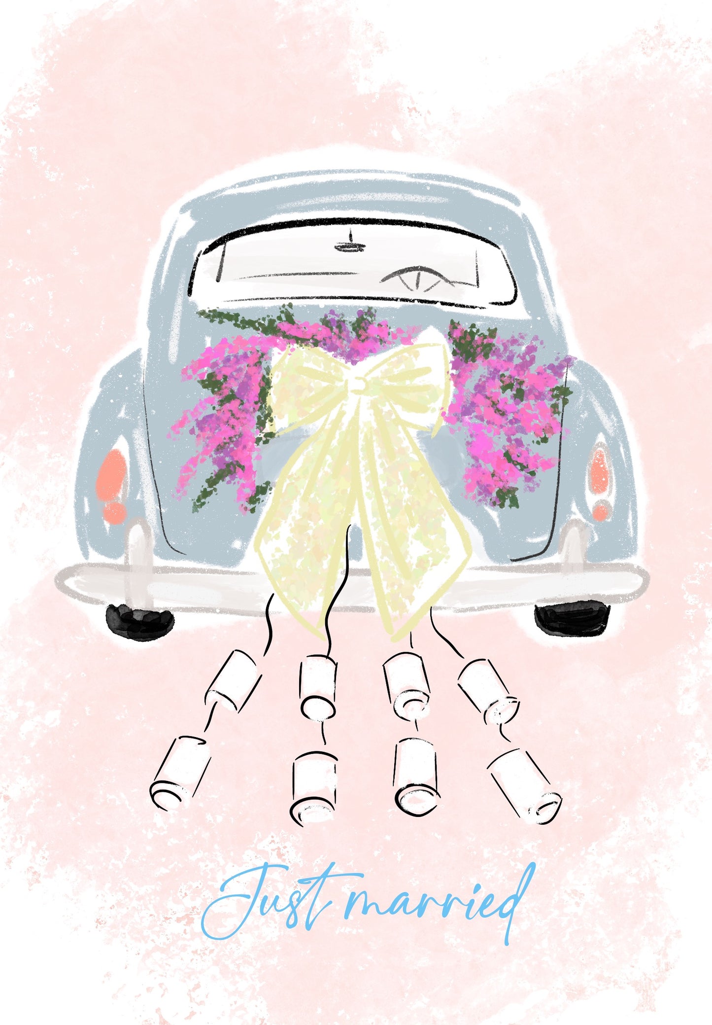 Just married card