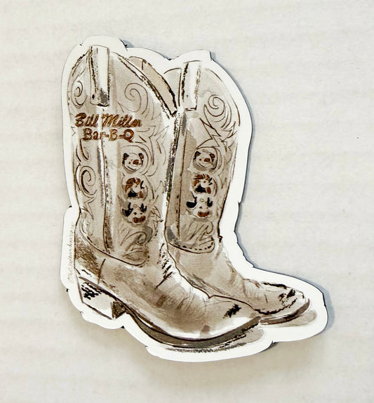 BILL MILLER BBQ BOOTS MAGNET