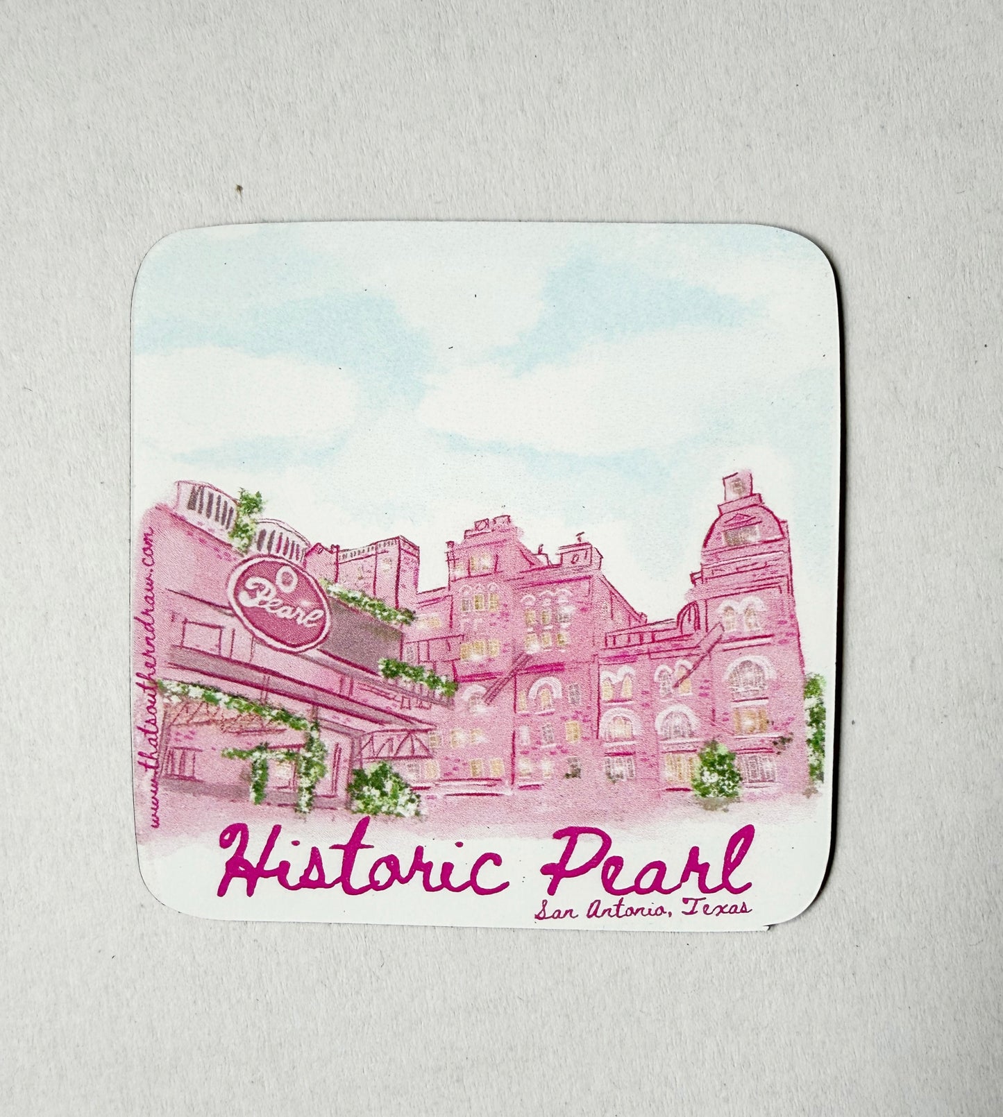 HISTORIC PINK PEARL MAGNET