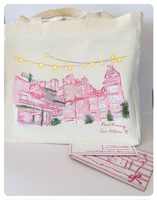 Pink Pearl Tote Bag